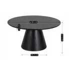 CASSANDER MAX Fekete asztal