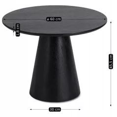 CASSANDER Fekete asztal