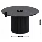 EURIS MAX Fekete Asztal