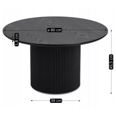 EURIS MAX Fekete Asztal