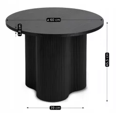 DERIAN Fekete Asztal