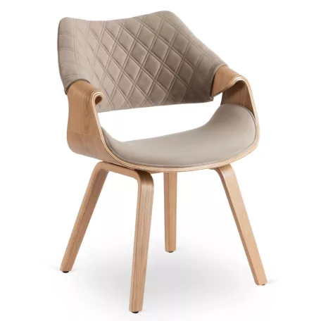 LUISE bézs bársony szék