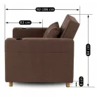 SOLOR Barna Dönthető Fotel