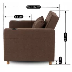 SOLOR Barna Dönthető Fotel