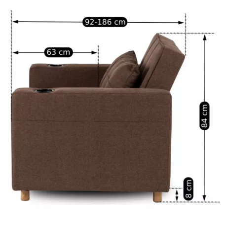 SOLOR Barna Dönthető Fotel