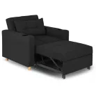 SOLOR fekete dönthető fotel