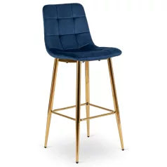 ARIEL sötétkék bársony szék