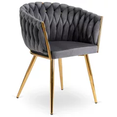 CAPI szürke szőtt bársonyszék