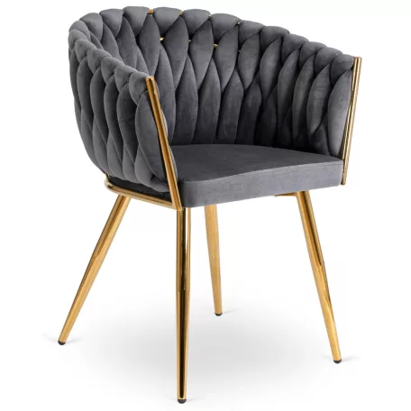 CAPI szürke szőtt bársonyszék