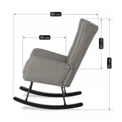 JACKSON hintaszék, szürke szövet