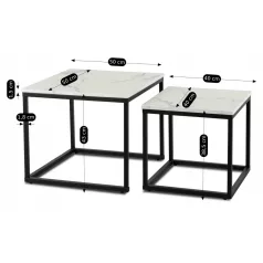 ORI fehér márvány asztal szett