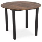 TEO asztal 100 cm rusztikus tölgy/fekete