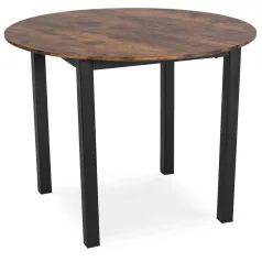 TEO asztal 100 cm rusztikus tölgy/fekete