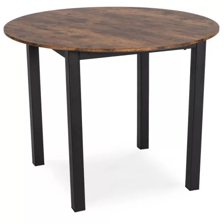 TEO asztal 100 cm rusztikus tölgy/fekete