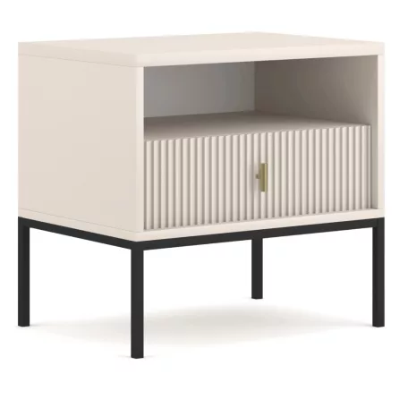 MARCOS Éjjeliszekrény, barázdált kasmír