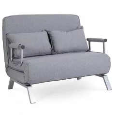 BART 2 szürke kétszemélyes dönthető fotel