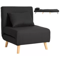 MARRY fekete dönthető fotel