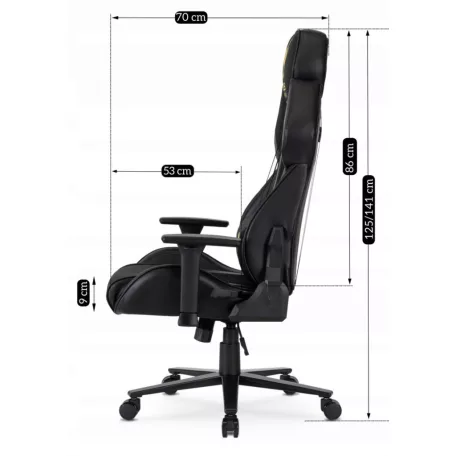 NEXON Forgós Gamer Szék Fekete/Sárga