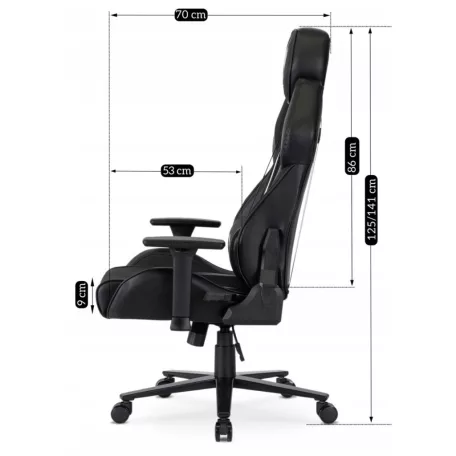 NEXON Forgós Gamer Szék Fekete/Fehér