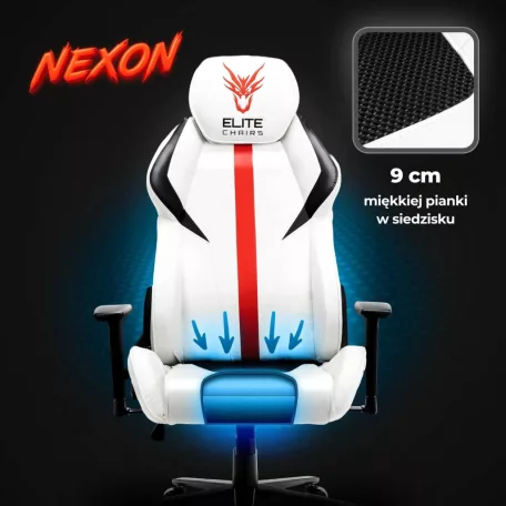 NEXON forgó gamer szék fehér