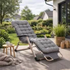 Kerti napozóágy EDISON Szürke