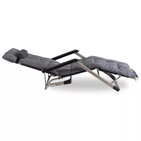 Kerti napozóágy EDISON Szürke