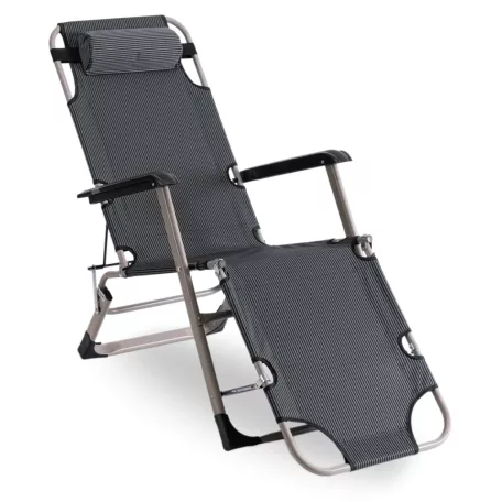 Kerti napozóágy EDISON Szürke