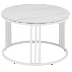 KORIN Fehér Márvány Kerámia Asztal