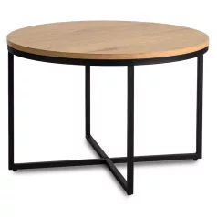 HANTEL asztal, aranytölgy/fekete