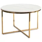 MARINE Kerámia Asztal Fehér Márvány/Arany