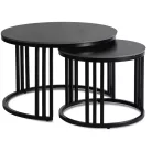 JERRY Kerámia Asztal Garnitúra Fekete Márvány/Fekete