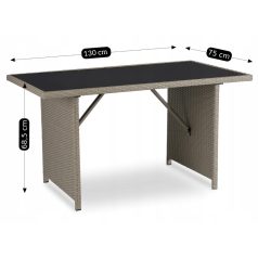 COLORADO bézs kerti bútor szett