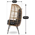 MADISON Kerti nyugágy Szürke