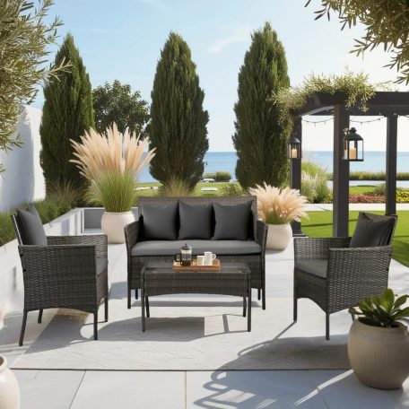 MISSISIPI szürke kerti bútorkészlet