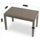 FARGO Barna Kerti Asztal