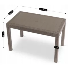 FARGO Barna Kerti Asztal