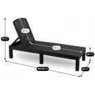 LOUIZJANA Kerti Szék Fekete Technorattan