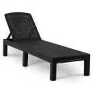 ARIZONA Kerti Szék Fekete Technorattan