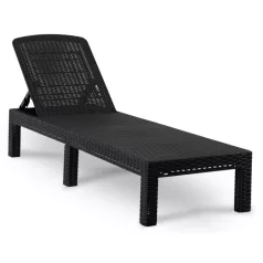 ARIZONA Kerti Szék Fekete Technorattan