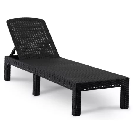 ARIZONA Kerti Szék Fekete Technorattan