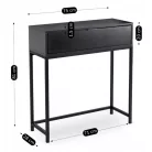 PETRA Fekete Fésülködőasztal