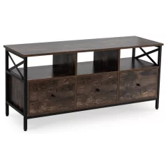 ZONE TV szekrény 120 cm Fiókokkal, Rusztikus Tölgyfa