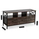 ZONE TV szekrény 120 cm Fiókokkal, Rusztikus Tölgyfa