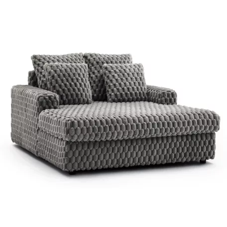 KOBEL szürke plüss nyugágy