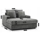 KOBEL szürke plüss nyugágy