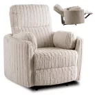 RAUL Dönthető Fotel Bézs Plüss Szövetből