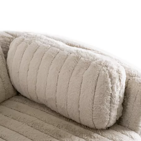 RAUL Dönthető Fotel Bézs Plüss Szövetből