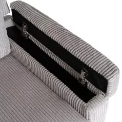 SEBASTIAN dönthető masszázsfotel, kordbársony szürke