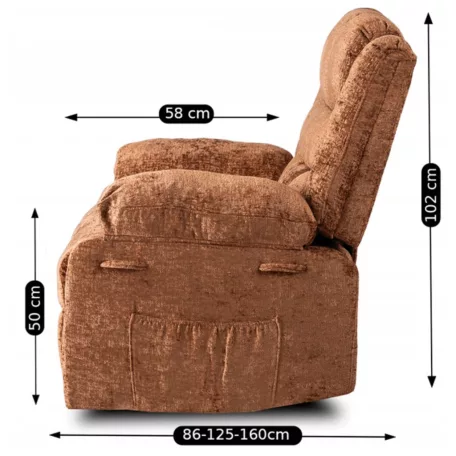 ARTURO Dönthető Fotel, Vörös Bársony