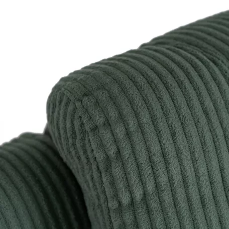 BOX zöld kordbársony dönthető masszázsfotel